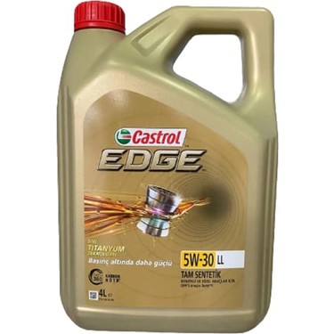Castrol Edge 5W30 LL 4 Lt Motor Yağı Yeni Ambalaj ( Üretim Yılı: 2023 )