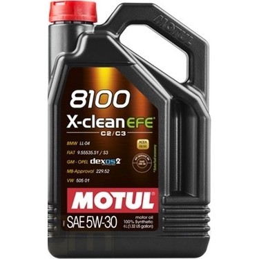 Motul 8100 X-Clean Efe 5W30 4 Litre Motor Yağı